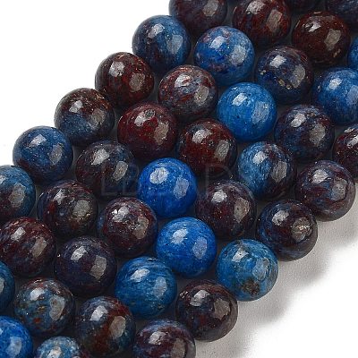 Natural Blue Opal Beads Strands G-H045-A02-8MM-01-1