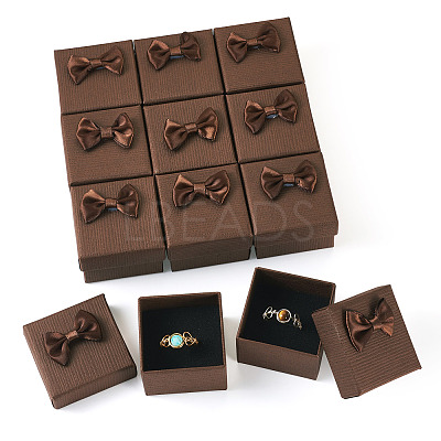 Square Cardboard Paper Ring Gift Storage Boxes CON-TAC0001-17D-1