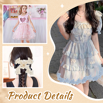 4 Colors Flower Organza Ribbon OCOR-AR0002-02-1