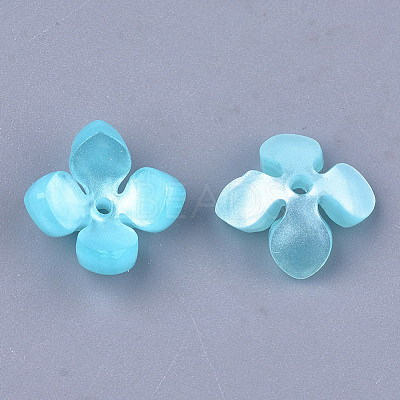 Cellulose Acetate(Resin) Bead Caps KK-S161-02D-1