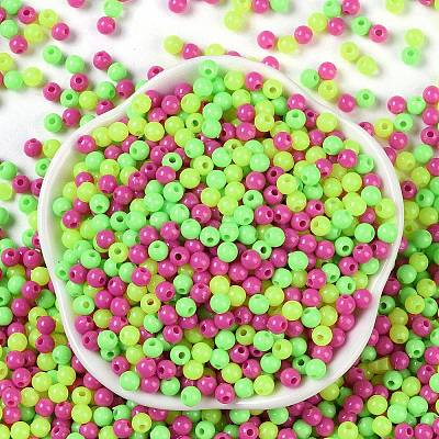 Opaque Acrylic Beads X1-OACR-H118-07B-01-1