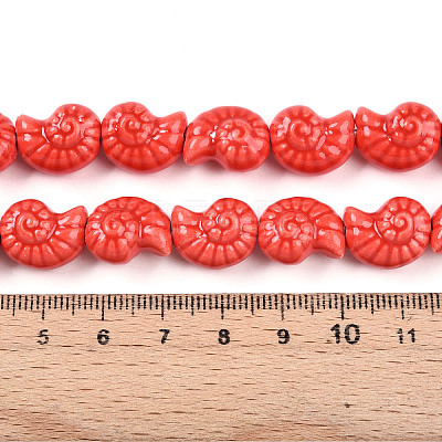 Handmade Porcelain Beads Strands PORC-I028-02H-1