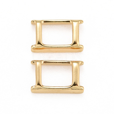 Eco-Friendly Brass Watch Band Clasps KK-M225-34G-1