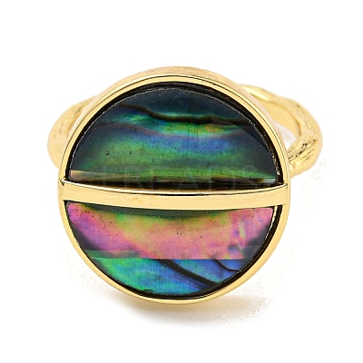 Brass Open Cuff Rings RJEW-K265-05G-1