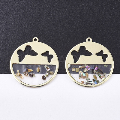 Epoxy Resin Pendants RESI-S365-77-1