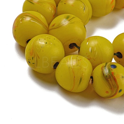 Handmade Lampwork Beads Strands BLOW-D006-07B-1