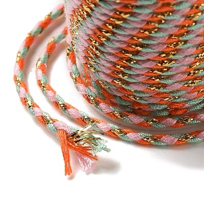 4-Ply Polycotton Cord with Metallic Thread OCOR-Z003-D98-1