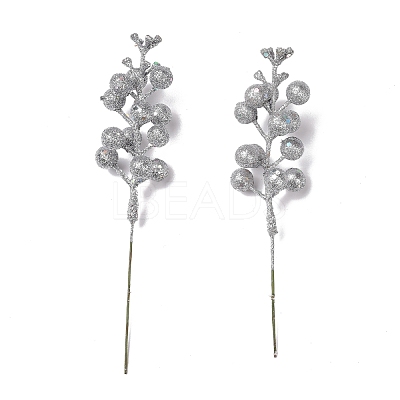 Plastic Imitation Fruit Stem Accessories DIY-B048-02A-1