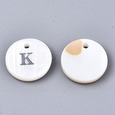 Natural Freshwater Shell Pendants X-SHEL-Q018-01A-K-P-1