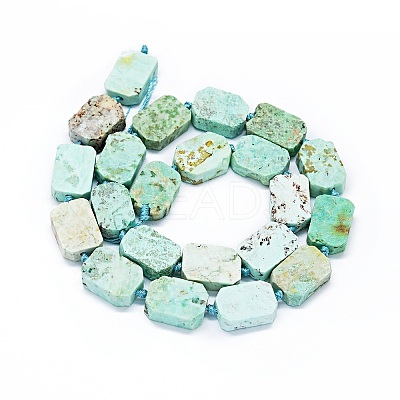 Natural Peruvian Turquoise(Jasper) Beads Strands G-F725-08-1