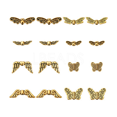 Tibetan Style Alloy Beads TIBEB-CD0001-04AG-1