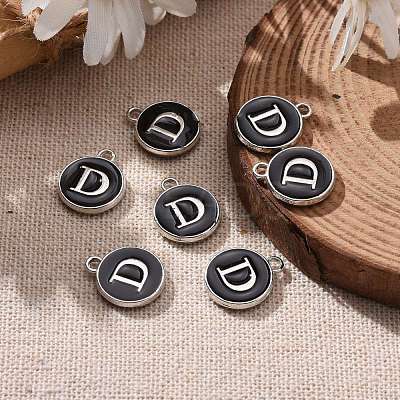 Platinum Plated Alloy Charms X-ENAM-S118-02D-P-1