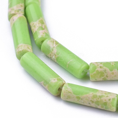 Synthetic Imperial Jasper Beads Strands G-L496-A08-1
