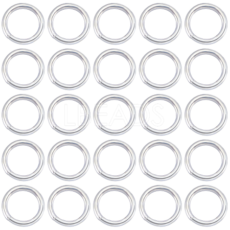 Beebeecraft 40Pcs 925 Sterling Silver Open Jump Rings STER-BBC0005-55-1