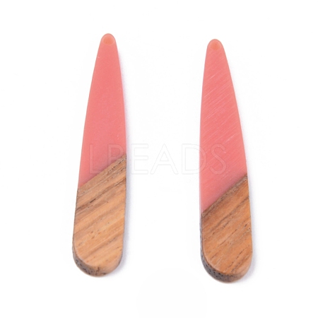 Resin & Walnut Wood Pendants RESI-S358-40S-1