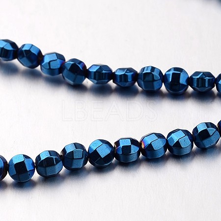 Electroplate Non-magnetic Synthetic Hematite Bead Strands G-F300-34-05-1