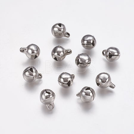 304 Stainless Steel Bell charms X-STAS-L021-07C-1