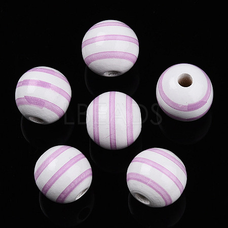 Easter Theme Printed Wood Beads WOOD-T032-22K-1