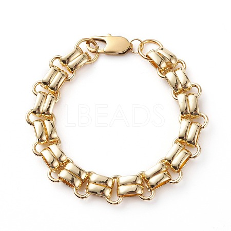 Unisex Brass Link Chain Bracelets BJEW-JB06307-1