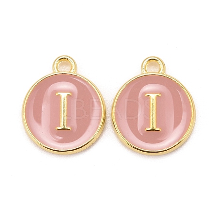 Golden Plated Alloy Enamel Charms ENAM-S118-07I-1