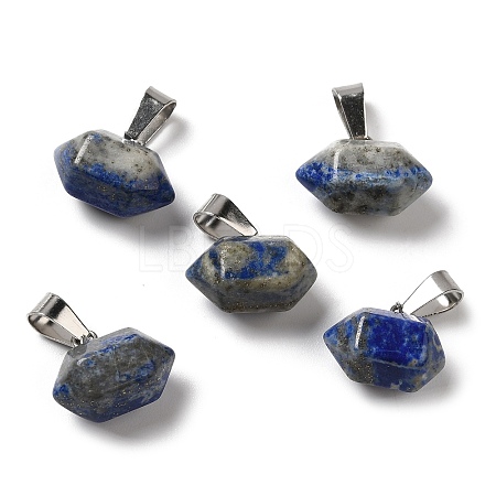 Natural Lapis Lazuli Pointed Pendants G-K335-03P-19-1