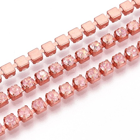Iron Rhinestone Cup Chains CH-T006-05A-08-1