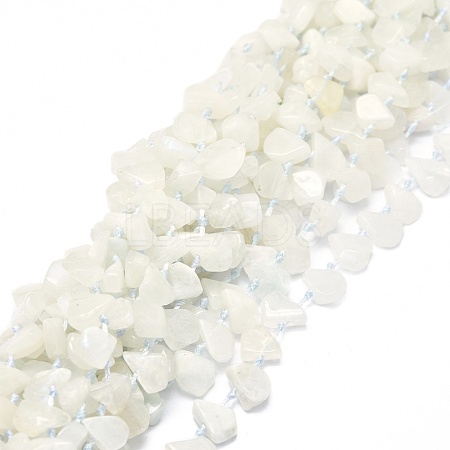 Raw Rough Natural Rainbow Moonstone Beads Strands G-E576-18-1