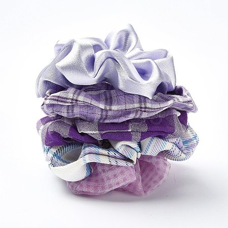 1 Set Cloth Elastic Hair Accessories OHAR-DJ0001-16B-1
