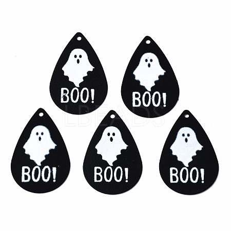 Spray Painted Iron Pendants IFIN-T016-64-1