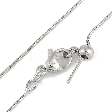 Brass Cardano Chain Necklaces for Women NJEW-B118-02P-1