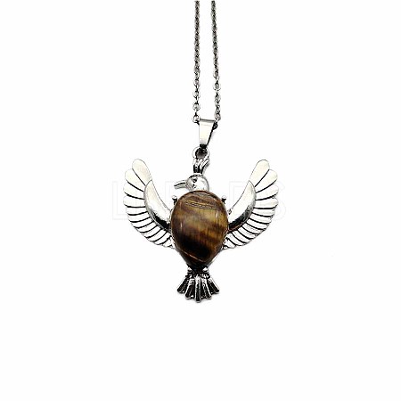 Peace Dove Water Droplet Crystal Necklace Pendant Fashion Ornament Simple Pendant VL5109-6-1