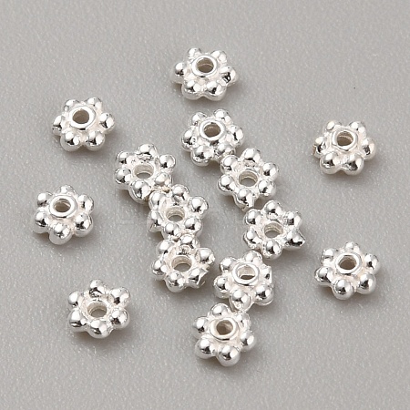 925 Sterling Silver Spacer Beads STER-WH0010-15S-1