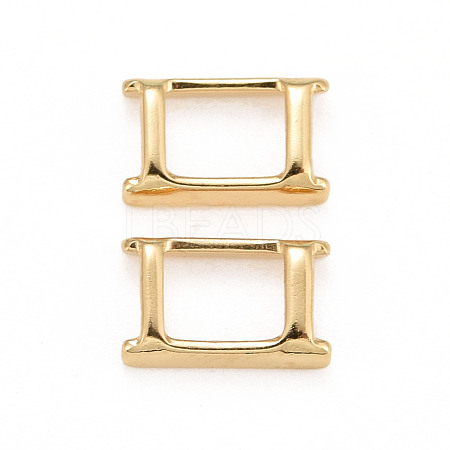 Eco-Friendly Brass Watch Band Clasps KK-M225-34G-1