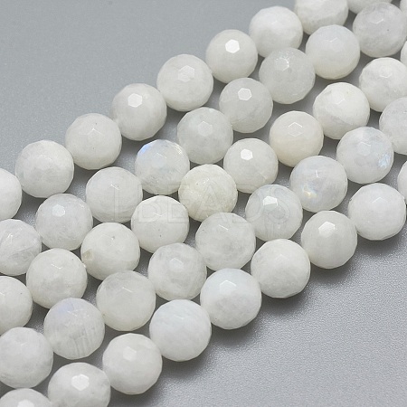 Natural Rainbow Moonstone Beads Strands G-G792-34B-1