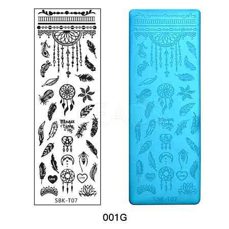 Stainless Steel Nail Art Stamping Plates X-MRMJ-Q044-001G-1