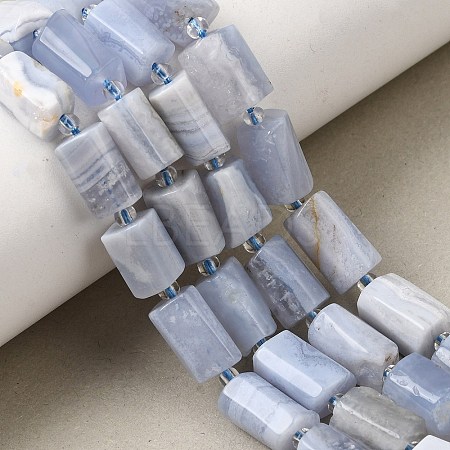 Natural Blue Lace Agate Beads Strands GG-CBA8682-A03-1