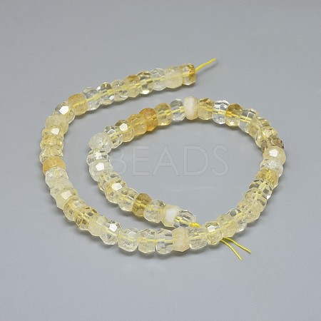 Natural Citrine Beads Strands G-F632-13D-03-1