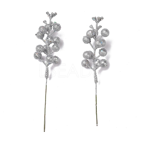 Plastic Imitation Fruit Stem Accessories DIY-B048-02A-1