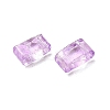 2-Hole Transparent Glass Seed Beads SEED-S023-30B-26-2