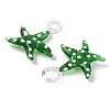 Handmade Lampwork Pendants LAMP-A004-05O-2