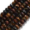 Three-color Natural Tiger Eye Beads Strands G-Z111-A02-02-3
