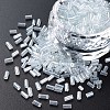 Transparent Colours Luster Glass Bugle Beads SEED-N005-001-A13-1