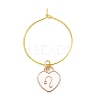 12Pcs Heart with Constellation Alloy Enamel Wine Glass Charms Sets AJEW-JO00230-02-2