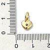 Heart Theme Brass Micro Pave Cubic Zirconia Charms KK-H475-56G-08-3