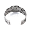 Constellation Alloy Open Cuff Bangles for Women Men BJEW-C064-01AS-10-3