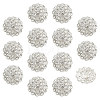 14pcs 1-Hole Alloy Shank Button FIND-FG0003-17A-1