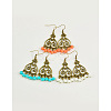Tibetan Style Chandelier Earrings EJEW-JE00342-1