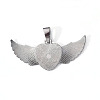 Alloy Pendant Cabochon Settings LS-PALLOY-S107-002B-RS-2