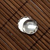 9.5~10mm Clear Domed Glass Cabochon Cover for Flat Round DIY Photo Brass Cabochon Making DIY-X0103-S-NR-3