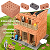 2 Colors Polymer Clay Mini Wall Bricks AJEW-OC0005-03B-4